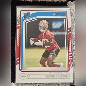 Jacob Cowing 2024 Donruss Football #378 RC Rated Rookie San Francisco 49ers
